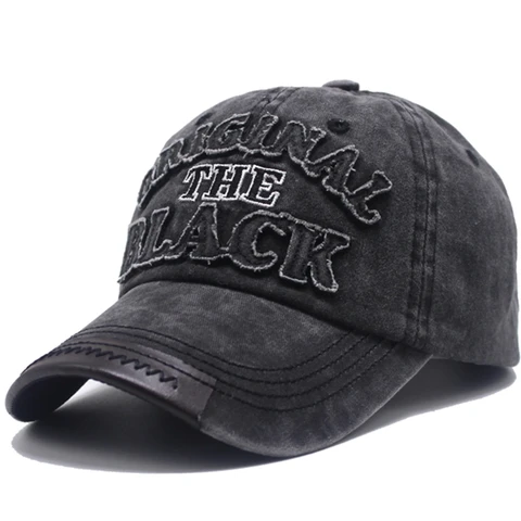 кепка мужская кепка женская промытые хлопок 3D черная буква вышивка кепки летние бейсболка для мужчин и женщин Уличная Простота Бейсболка