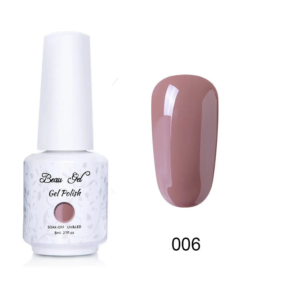 NU006 Beau гель 8 мл флуоресцентный неоновый Гель-лак для ногтей Vernis полуперманентный УФ-Гель-лак впитывающий Гель-лак для ногтей - Цвет: NU006