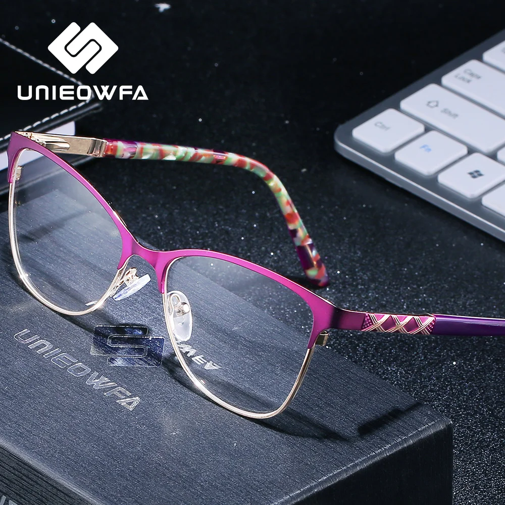 Ретро очки кошачий глаз с большой оправой женские оптические диоптриями