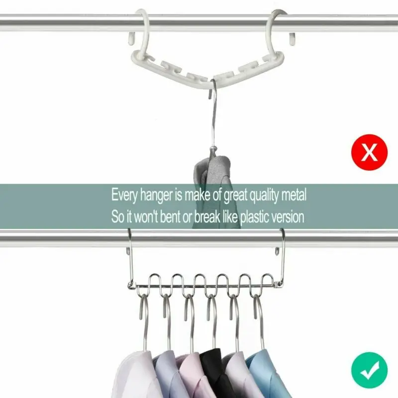 Household Magic Cloth Hanger Wonder Space Saving Hangers Closet Organizer 4Pack | Дом и сад
