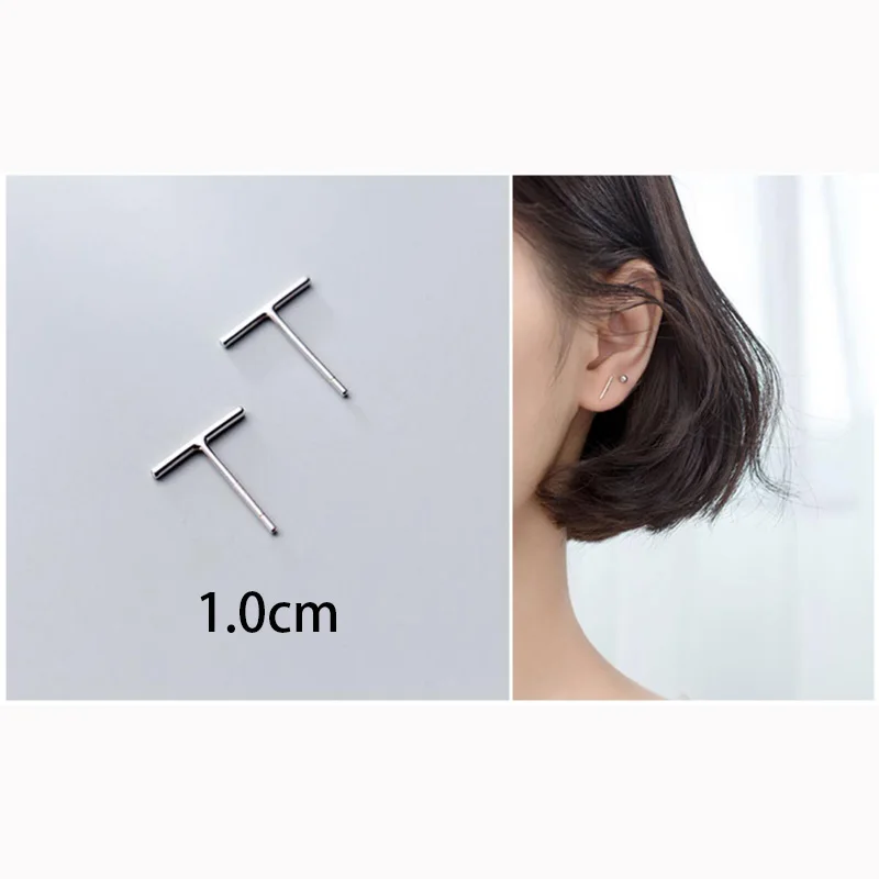 1.0cm Trustdavis, опт,,, 925, твердые, Настоящее серебро, милые, крошечные серьги-гвоздики, подарок для женщин, девочек, детей, леди DA380 - Окраска металла: 1.0cm