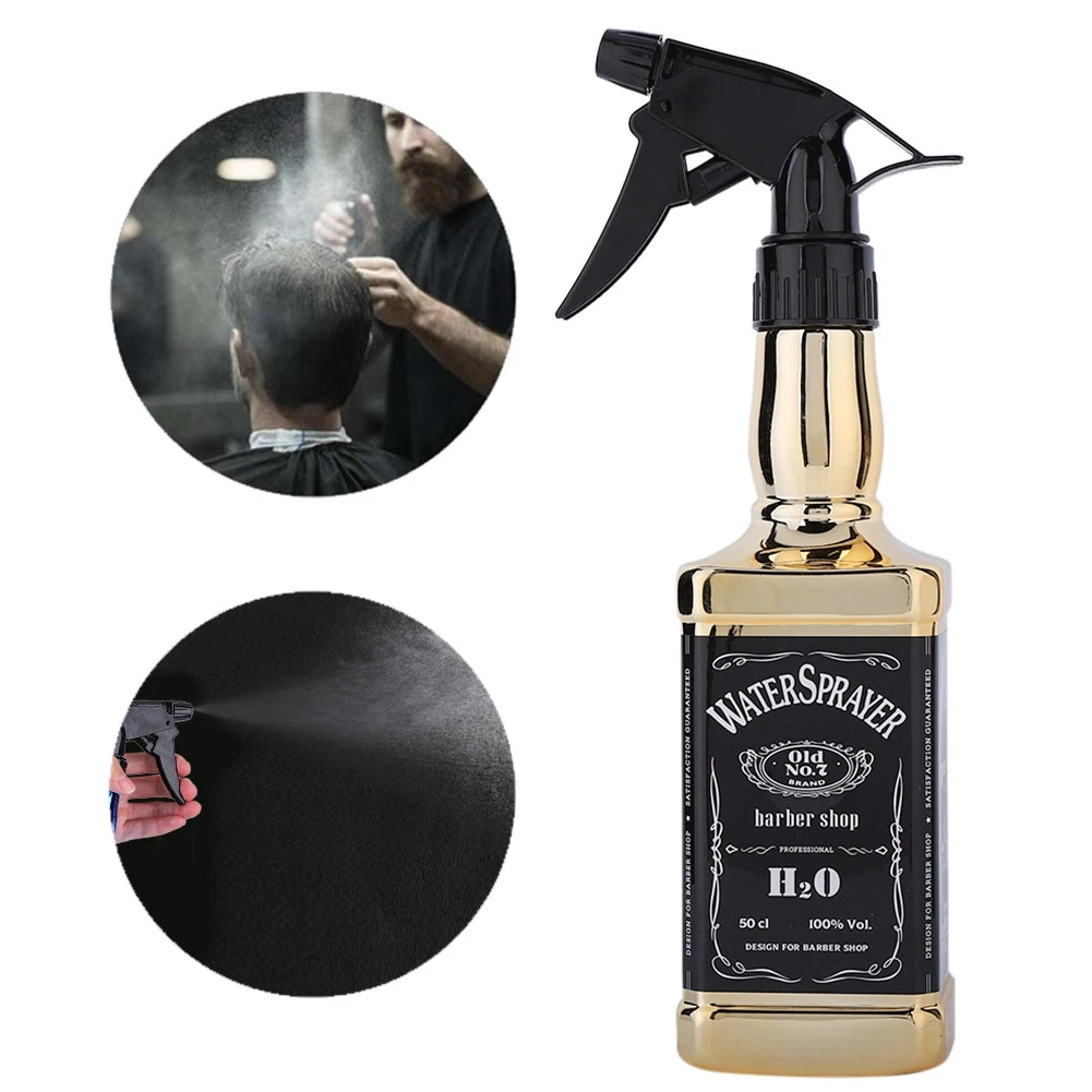 

500ML Hairdressing Spray Bottle Professional Salon Barber Hair Tools Refillable Mist Empty Bottle Home Gardening Water Sprayer