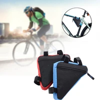 bicycle bag triangle bag waterproof front tube frame bag mountain bike triangle pouch frame holder saddle bag accessories