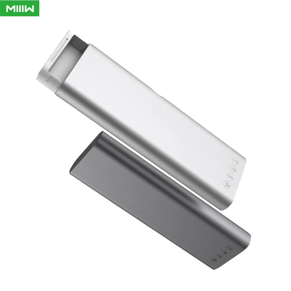 

Металлическая коробка MiiiW для канцелярских принадлежностей MIIIW, портативный чехол для карандашей, органайзер для наушников и кабеля, алюмин...