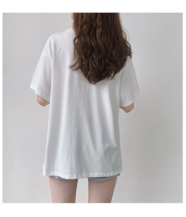 Футболка для кормления с коротким рукавом и принтом милого котенка летняя блузка