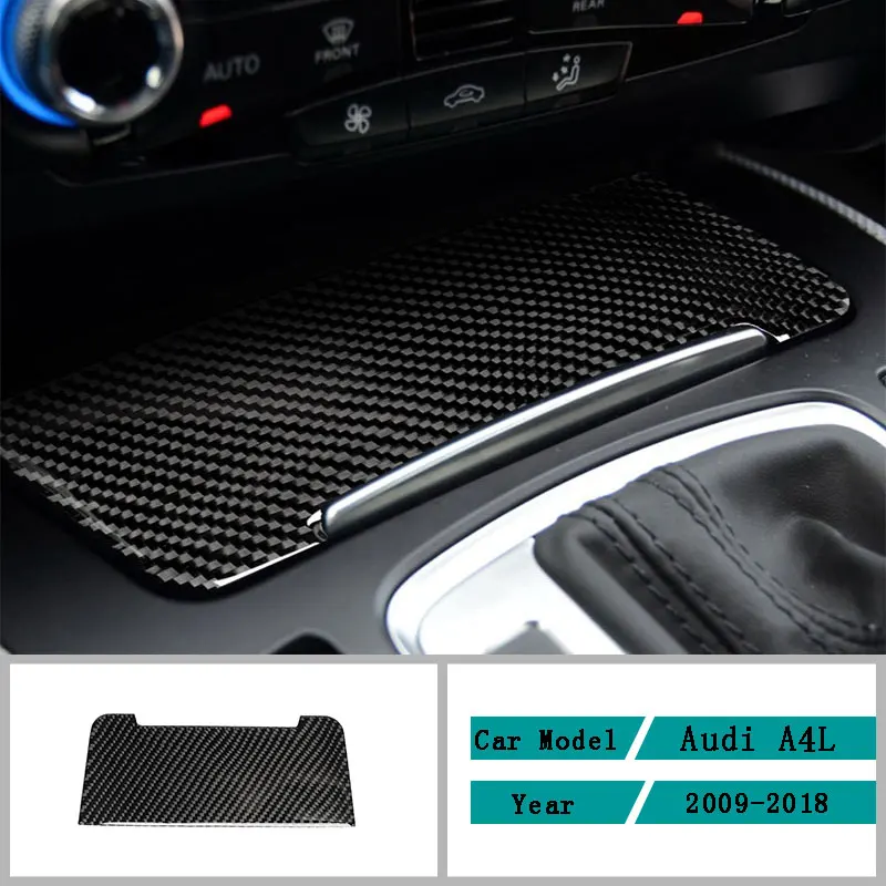 

Carbon Fiber Car Accessories Interior Storage Box Cigarette Lighter Panel Cover Trim Stickers For Audi Q5 A4L A5 2009-2018