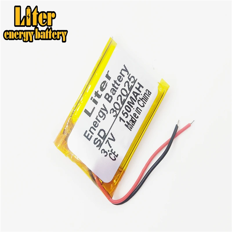 3 7 V 302025 032025 mah MP3 MP4 MP5 маленький Bluetooth клип рекордер литиевый полимерный