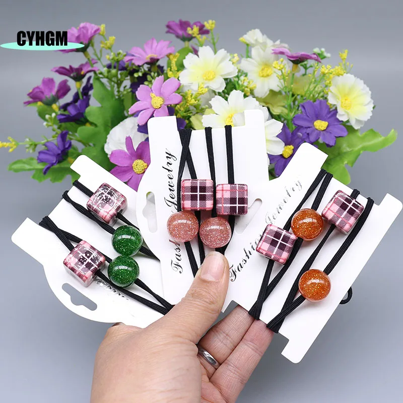 

New Fashion amber Hair rope Accessories for Women Ultra-Stretch elastic hair bands designer Girls Hair Band A01-2