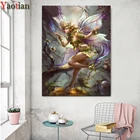 Алмазная вышивка с изображением Лесной Феи и девушки