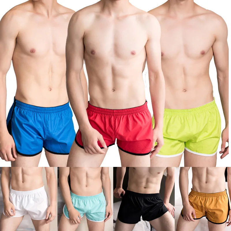 Мужские повседневные домашние шорты хлопковые дышащие эластичные спортивные с