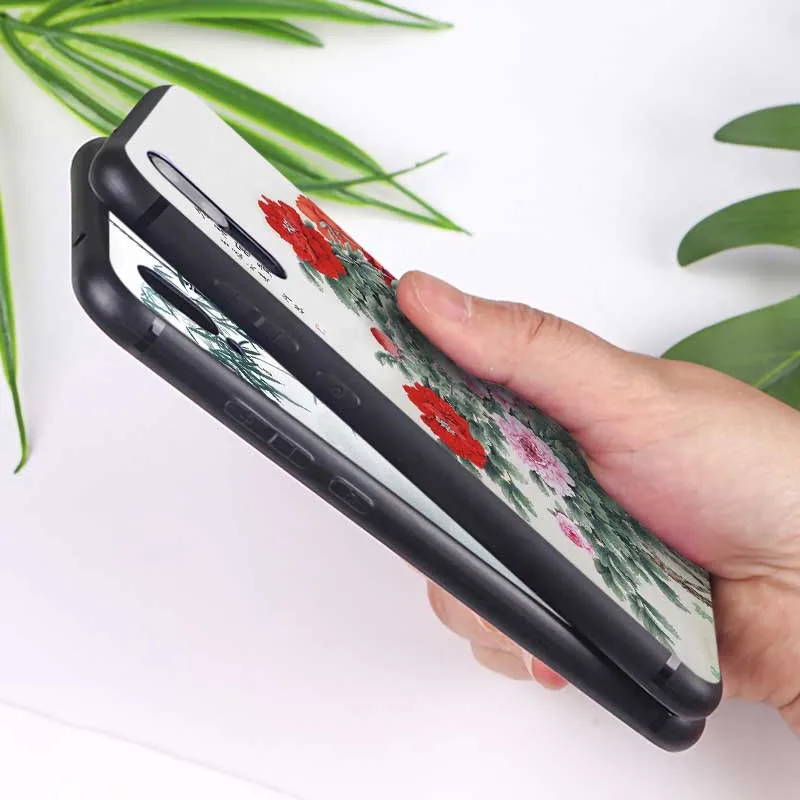 Китайский Стиль чехол для телефона Xiaomi Redmi note 7 7a k20 pro 5 6 4x Мягкий силиконовый |