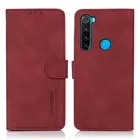 Кожаный чехол-книжка для Redmi Note 8 2021, 360 Защитный гладкий Чехол-бумажник для Xiaomi Redmi Note 8 Pro, чехол для Mi Note8 t, чехол для телефона