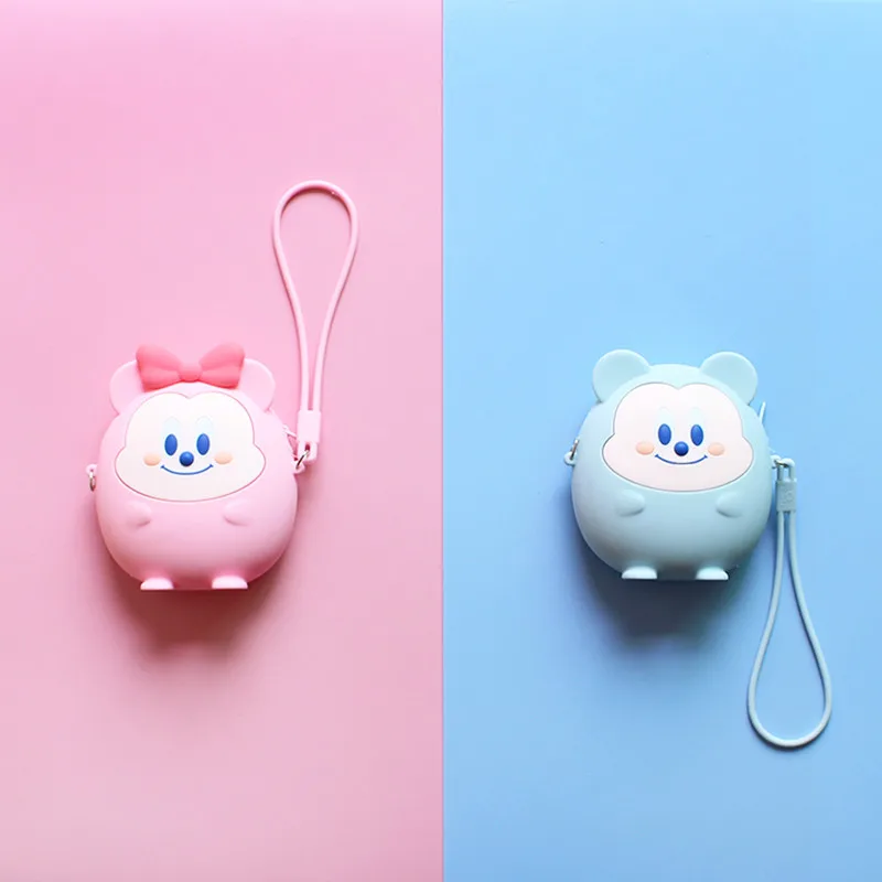 Мягкий силиконовый кошелек для монет мультяшный аниме Женская цепочка сумки