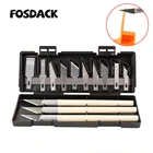 13 шт. набор 3D-принтеры модель инструмент с коробкой модель обрезных инструментов полировки Алюминий сплав Многофункциональная Ручка Ножи 13 шт набор ножей