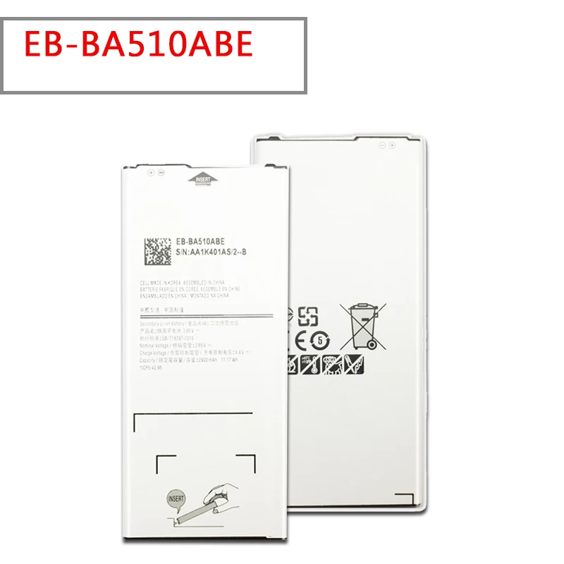 3900 мАч EB BA510ABE мобильный телефон аккумулятор для Samsung Galaxy 2016 Edition A510 SM A510F A5100 A5 A51