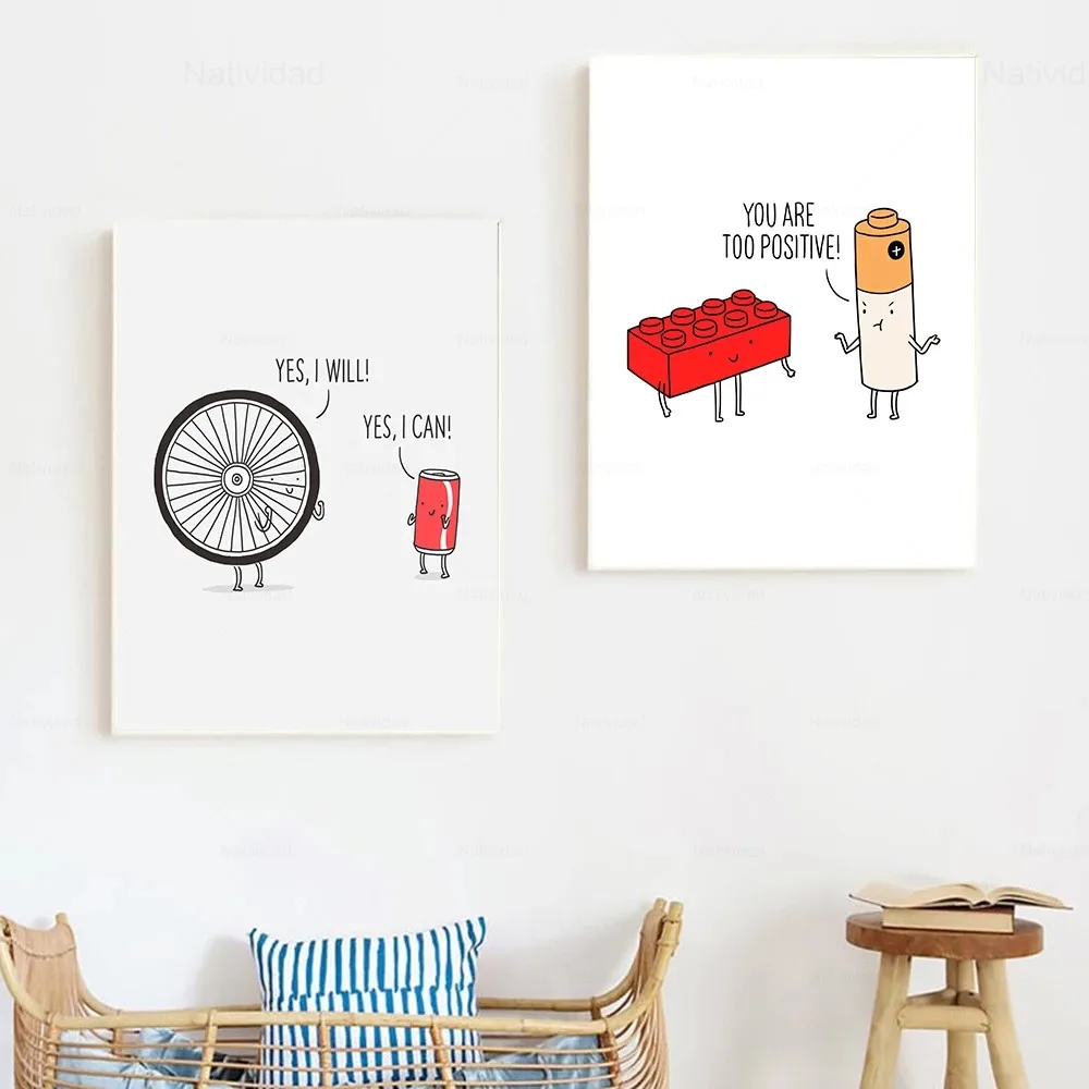 

Canvas Painting Scandinavian Style Wall Art Inspirational Quotes with Home Decor Poster Prints with Text and Home Art Unframe