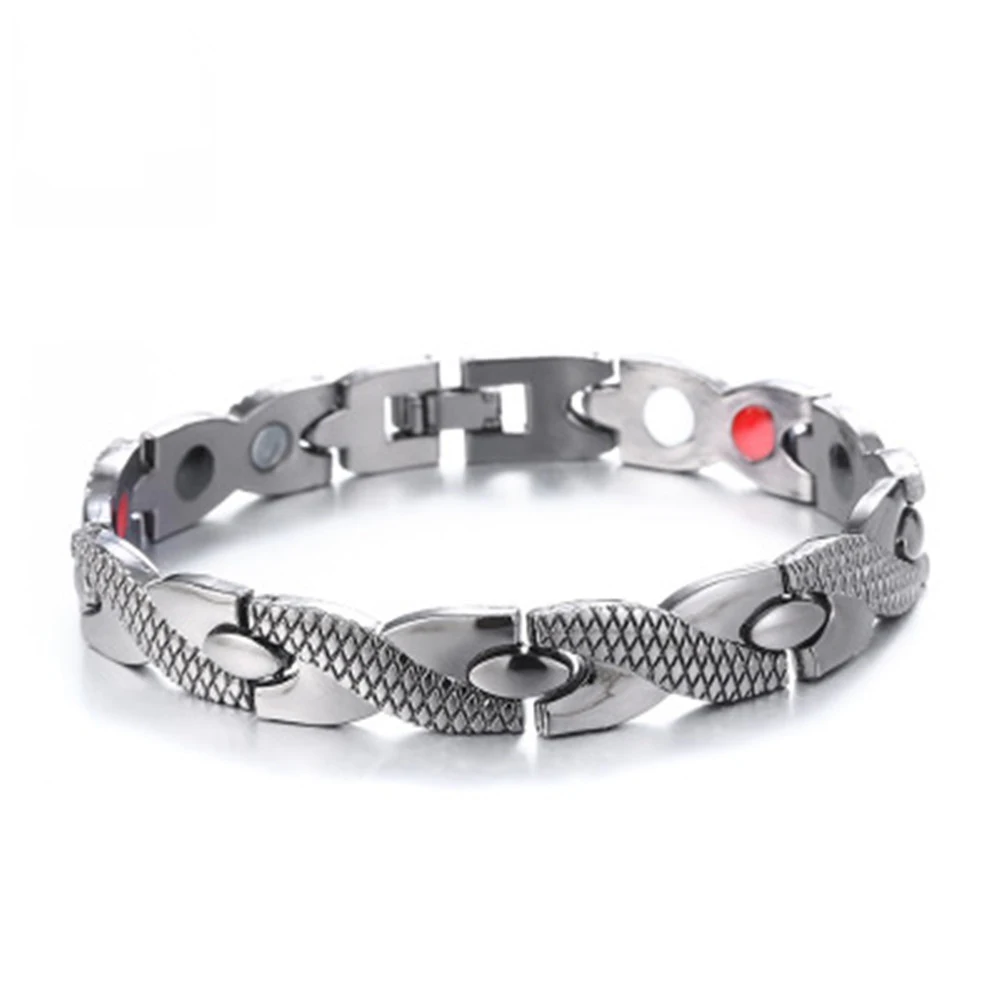 Men Women Healthy Magnetic Bracelet Titanium Steel Power Therapy Magnets Gift Fashion Jewelry Charm | Украшения и аксессуары
