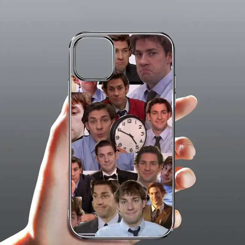 

American TV funny The Office Phone Case Transparent for iPhone Samsung 11 12 6 7 8 9 30 Pro X Max XR Plus lite