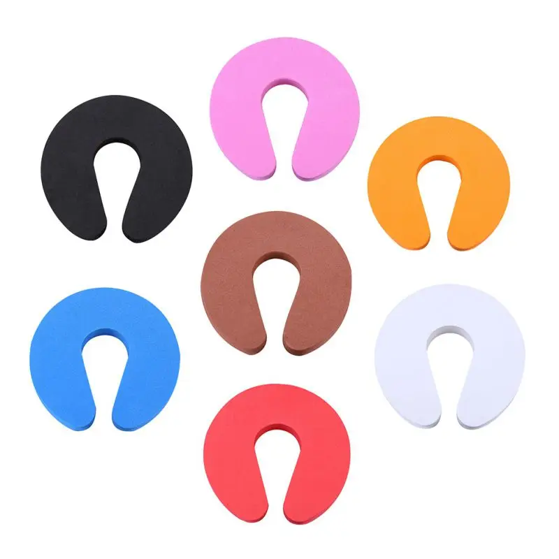 

4PCS C Shaped Foam Door Stoppers Baby Safety Finger Pinch Guard Prevent Door Injuries for Kids or Pets