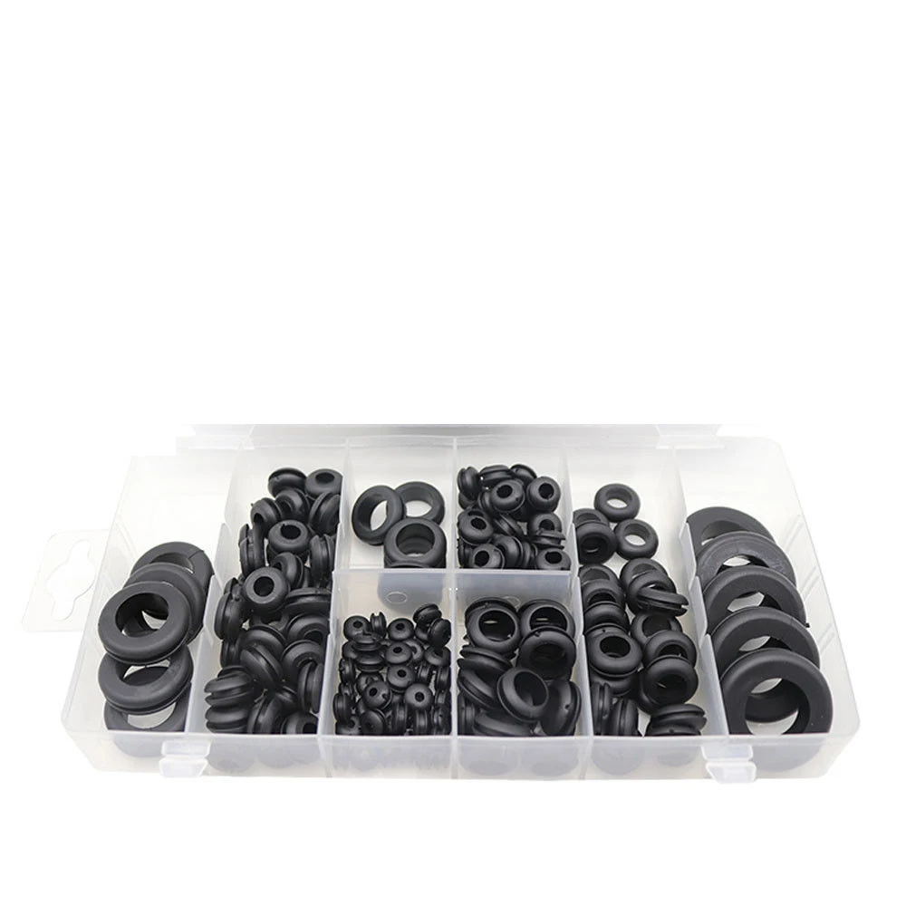 180pcs Rubber Grommet Car Fuse Accessories 8 Popular Sizes Gasket for Protects Wire Multi-size Practical |
