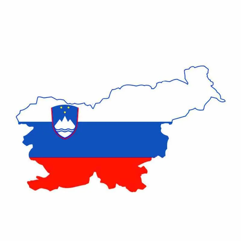 

13cmx8cm Slovenia Map Car-Sticker Automobiles Motorcycles Window Bumper Laptop Vinyl Decal PVC Decorative Goods