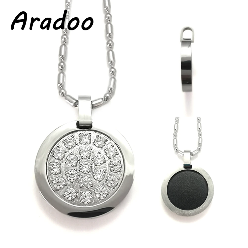 

ARADOO Magnetic Health Energy Anti-Radiation Strengthen Immunity Stay Slim Improve Skin Quality Magnet Pendant Necklace