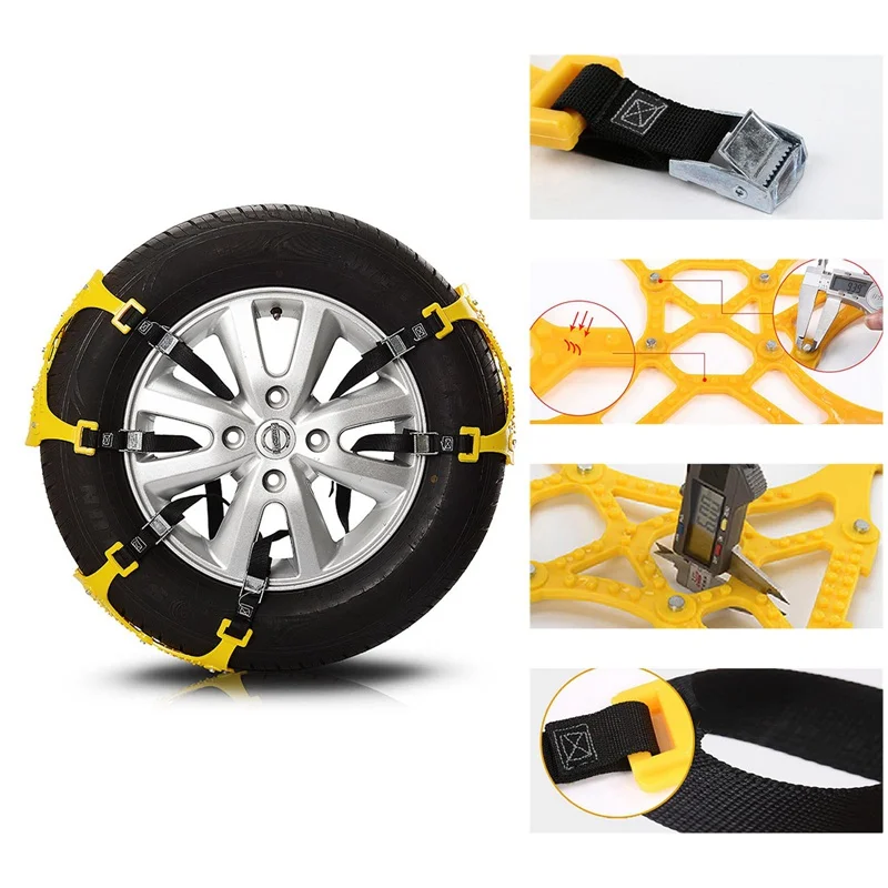 

New Wheel Tire Snow Anti-skid Chains For Car Truck SUV Emergency Winter 1X Universal