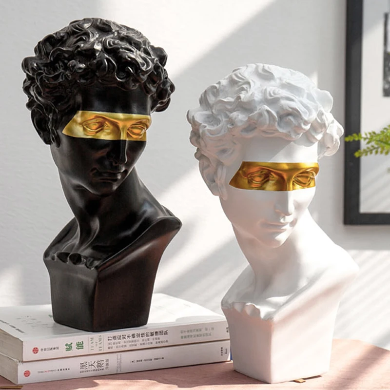 

David Head statue Giuliano Medici Sculpture Resin Statues for Decoration Figurine Nordic Decoration Home Accessories