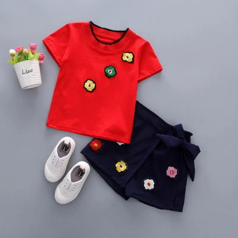 

Детский летний комплект одежды для девочек, рубашка принцессы + шорты, комплект одежды для девочек, 2021