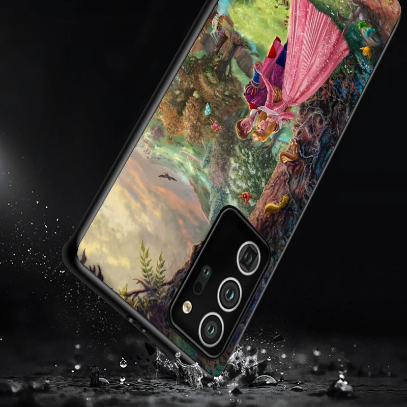 

Disney Sleeping Beauty Shockproof Cover for Samsung Galaxy S21 S20 FE Ultra Lite S10 5G S10E S9 S8 Plus Black Phone Case