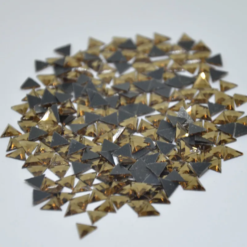 Новые Стразы с горячей фиксацией стеклянные кристаллы треугольные формы железо