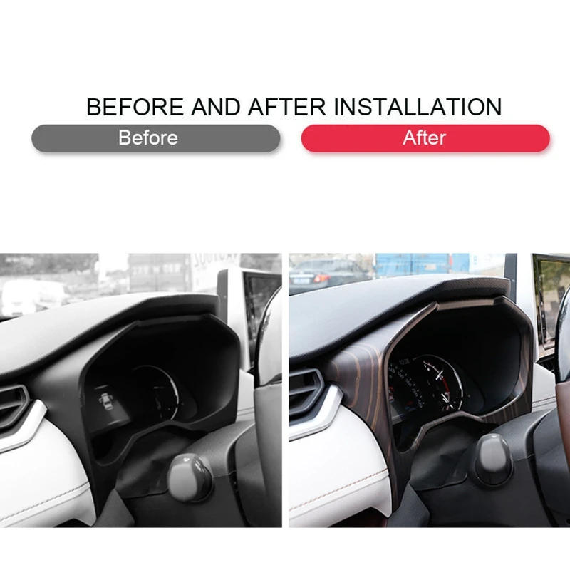 Декоративная рамка для приборной панели из АБС пластика под дерево