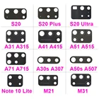 Стеклянные линзы для задней камеры Samsung A30S A50S A31 A41 A51 A71 M21 M31 M31s A31 S20 Plus  S20 Ultra Note 10 Lite, 50 шт.