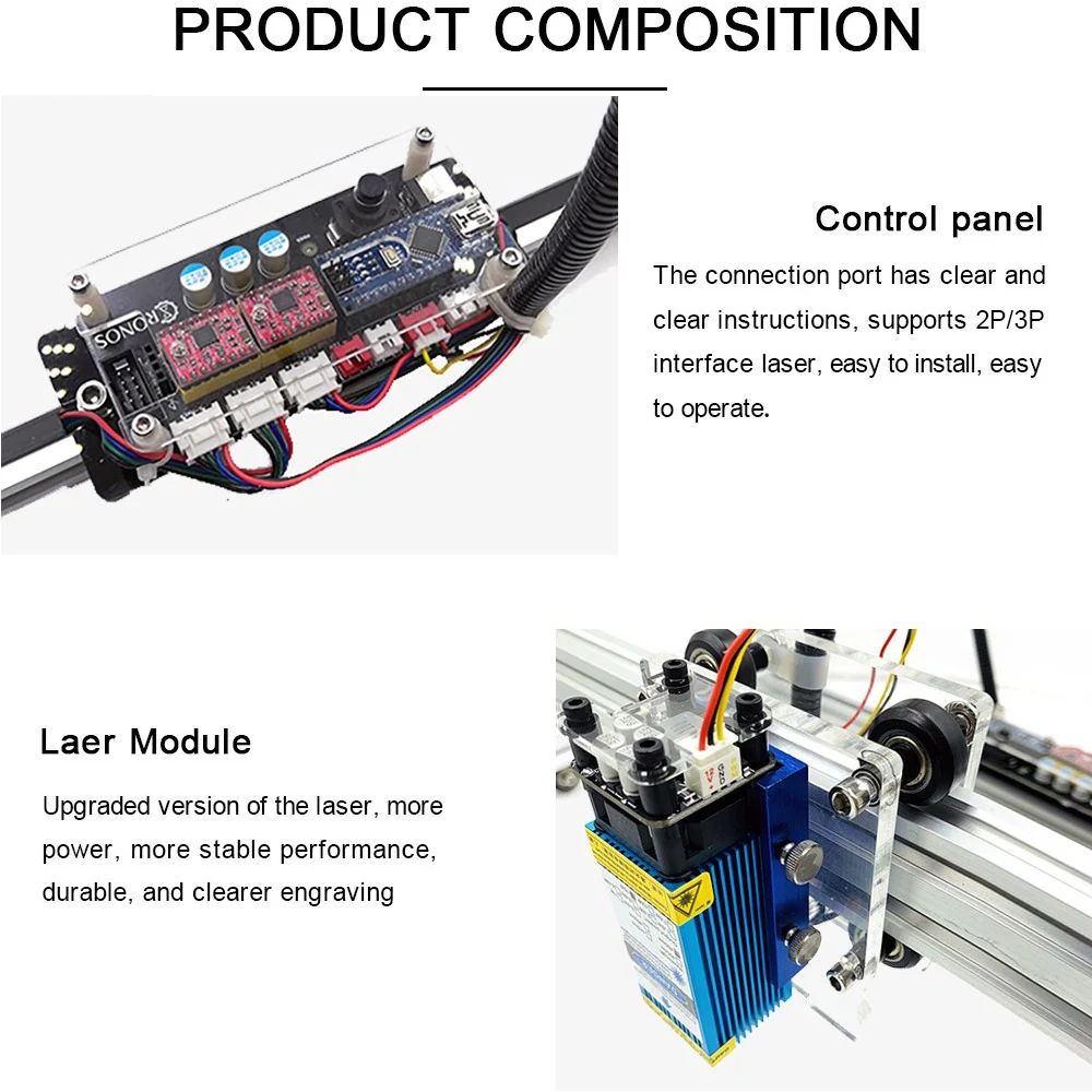 Фрезерный станок A3 Pro гравировальный с ЧПУ-мини цельнокроеный дизайн-сделай сам