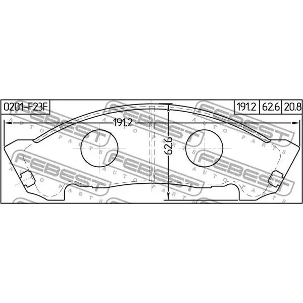 Колодки тормозные передние NISSAN ATLAS/ATLAS/CONDOR F23 1992.01 |