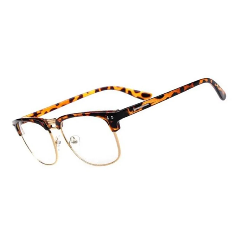 Металлическая полуободковая черепаховая рамка стекло es Ретро для мужчин чтения
