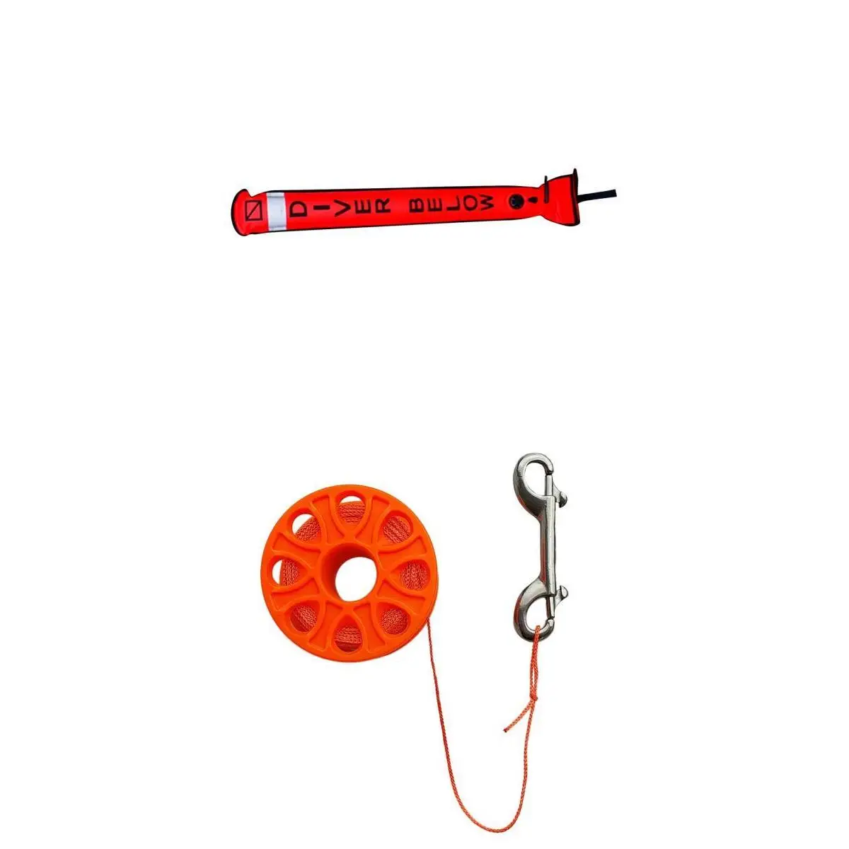 

Scuba Diving 4' SMB Surface Safety Sausage Marker Buoy &Dive Wreck Reel Line