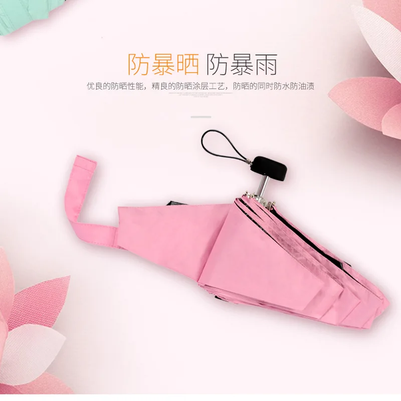 

Mini Pocket Umbrella Women UV Small Umbrellas 200g Rain Women Waterproof Men Sun Parasol Convenient Girls Travel Parapluie Kid