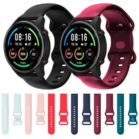 22mm quick release silicone strap band for xiaomi mi watch color sports edition smartwatch bracelet watchband wriststrap