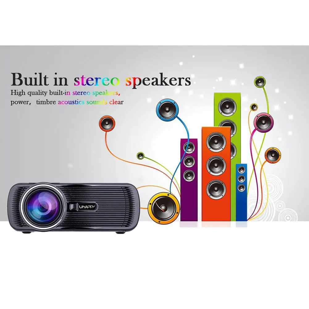 BEESCLOVER U80 PRO мини кинопроектор LCD видео проектор домашний кинотеатр развлечения