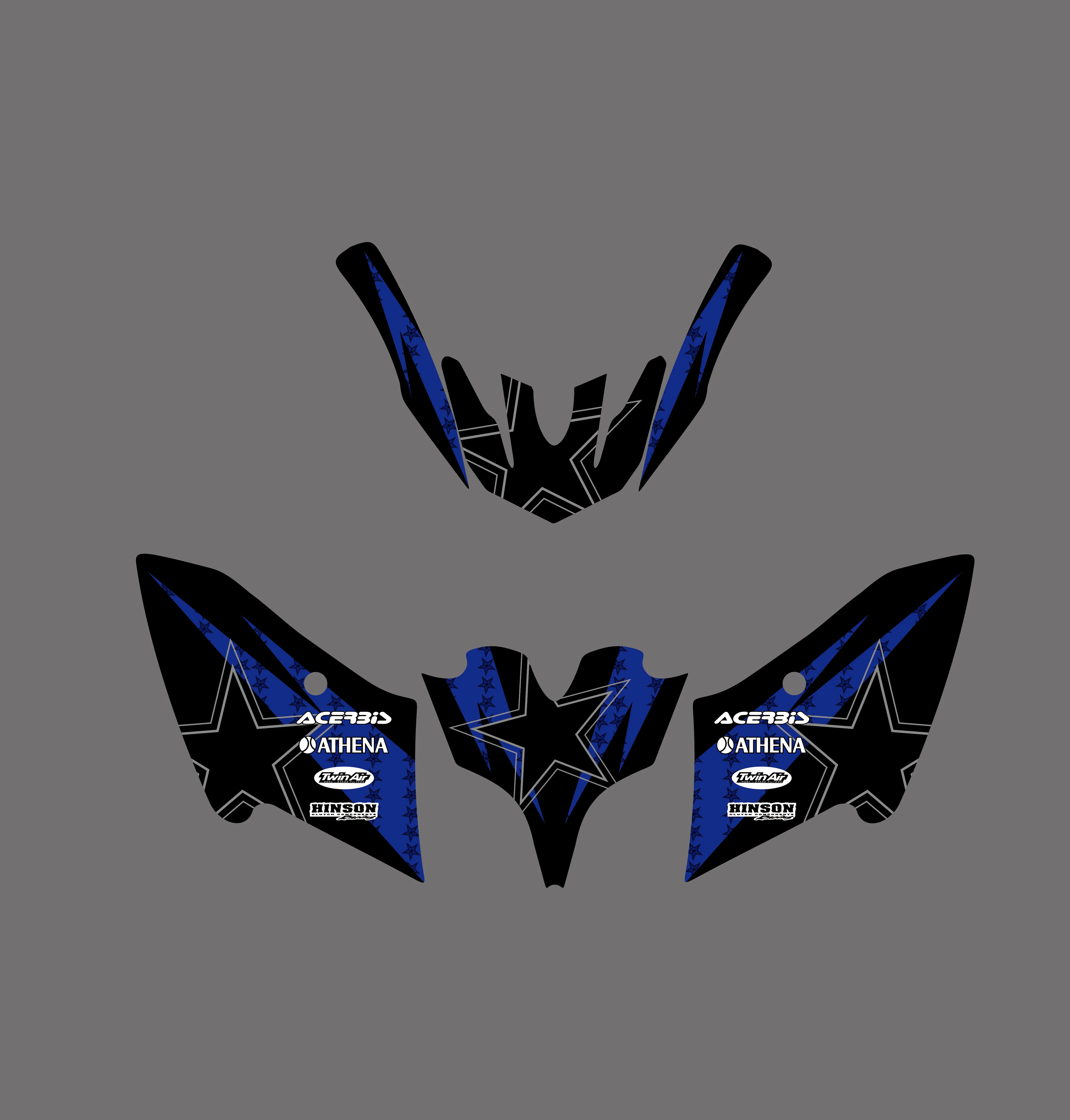 Мотоцикл новый стиль команды Графический фон наклейка для Yamaha Raptor 125 250 ATV Raptor125