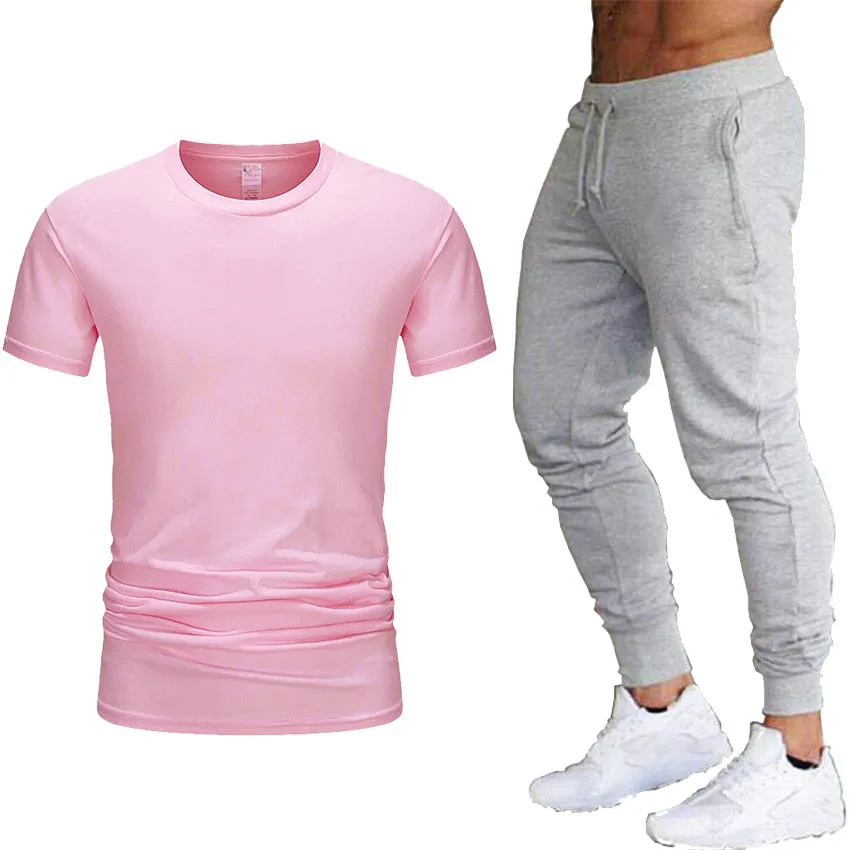 Бесплатная доставка комплект из 2 предметов мужской спортивный костюм одежда для