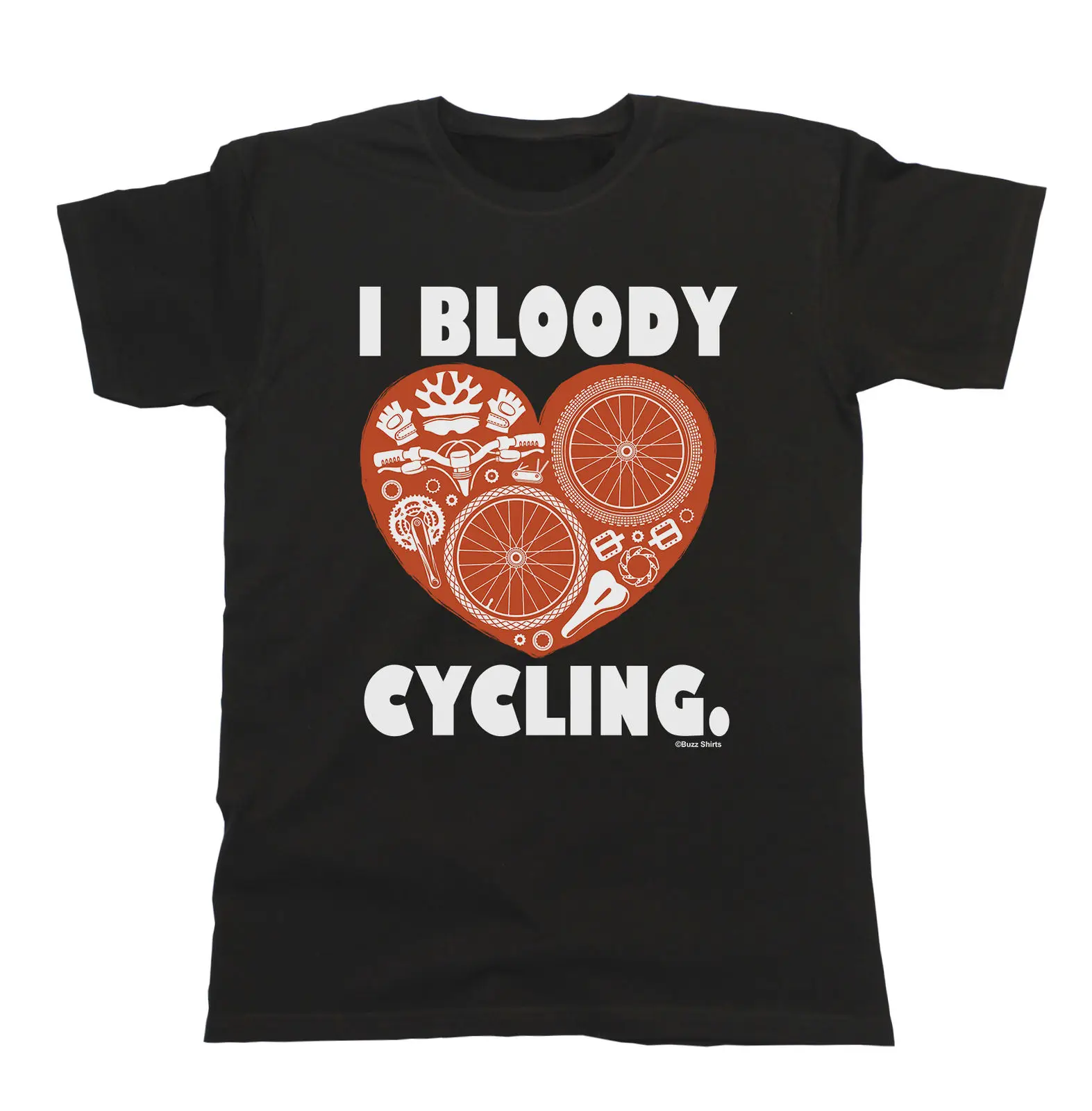 

I Bloody Love Cyclinger T-Shirt Mens Ladies Unisex Fit Funny Clothing T Shirt Fashion Design Free Shipping White