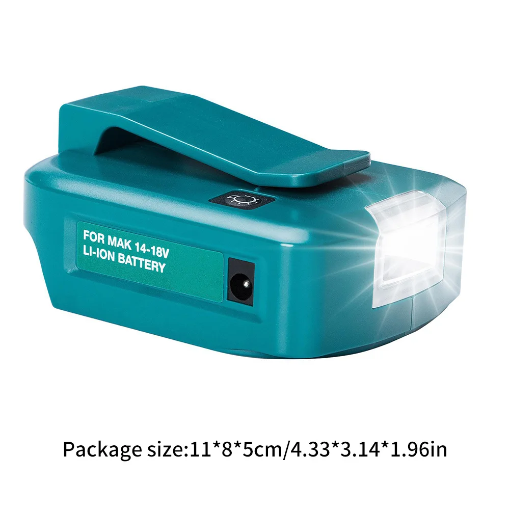 

Fast Charging ADP05 Power Source Charger 14.4V /18V Dual USB Ports Converter Adapter With LED Light Compatible With Makita