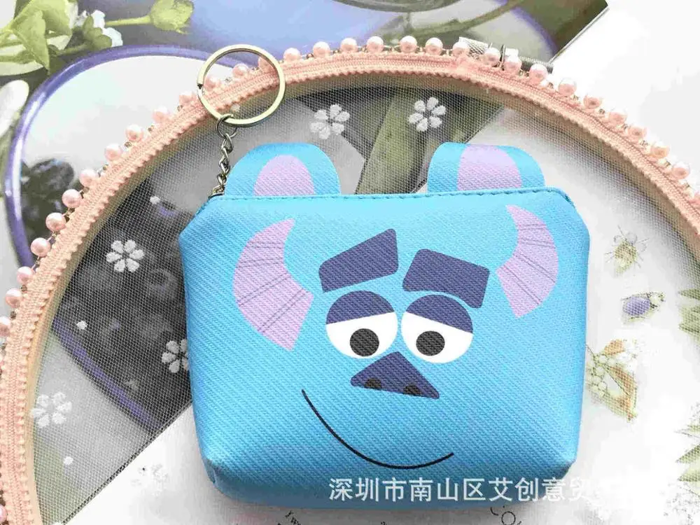 Disney мультфильм портмоне набор для мозаики для хранения ключей монета ПУ кошелек милая сумка Подвеска пакет леди клатч мини кошелек - Цвет: 5