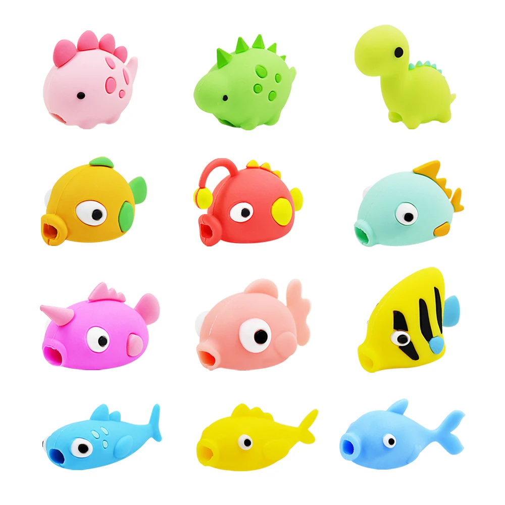 CHIPAL милый мультяшный протектор кабеля для iPhone USB зарядка провод намотка