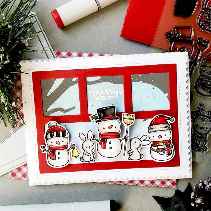 4 окна в рамке цветы звезды сердца узор металлические Вырубные штампы трафареты