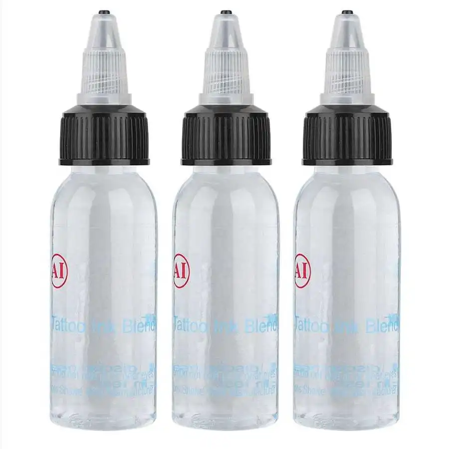 

3Pcs Tattoo Pigment Blender Tools Tattoo Ink Diluent Color Dilution Tattoo Supplies Permanent