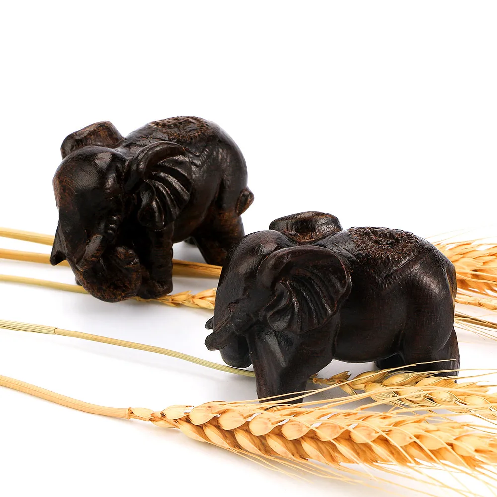 1 пара деревянные животные в виде слона | Дом и сад