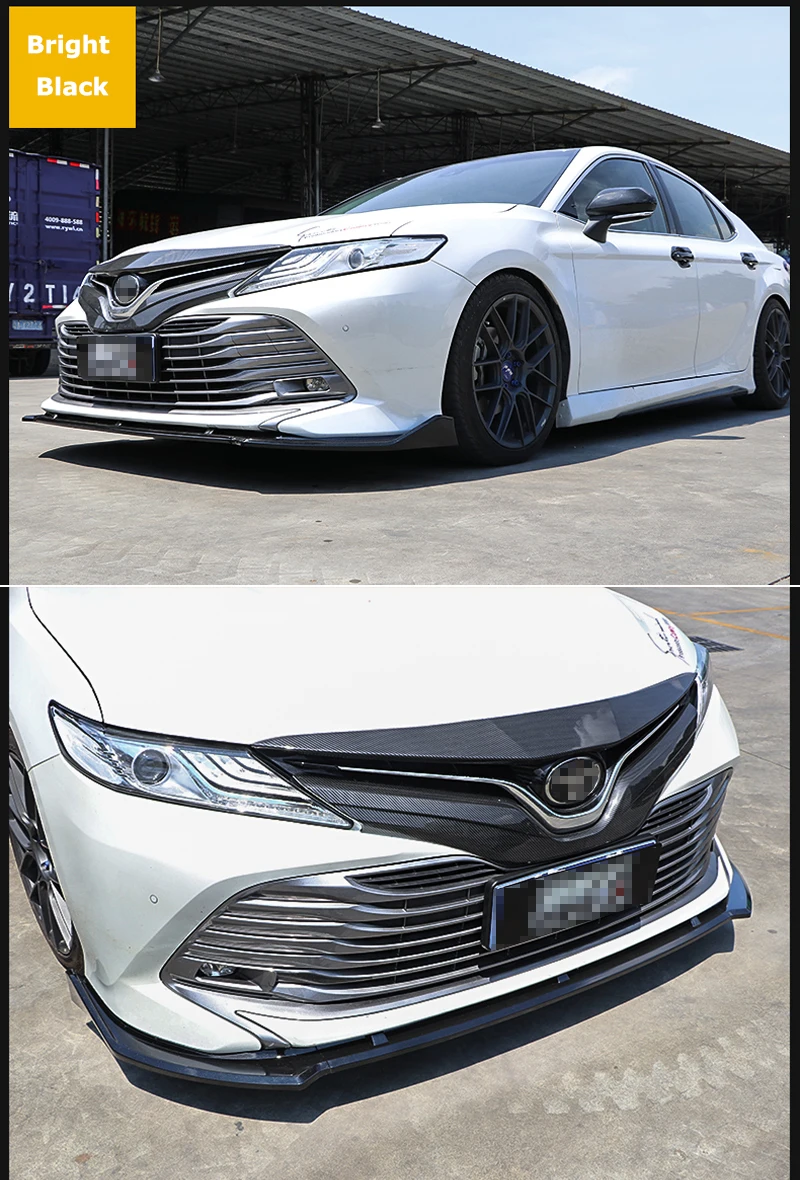 Для Toyota восемь поколения Camry передний бампер губы ABS автомобильный бампер внешние протекторы